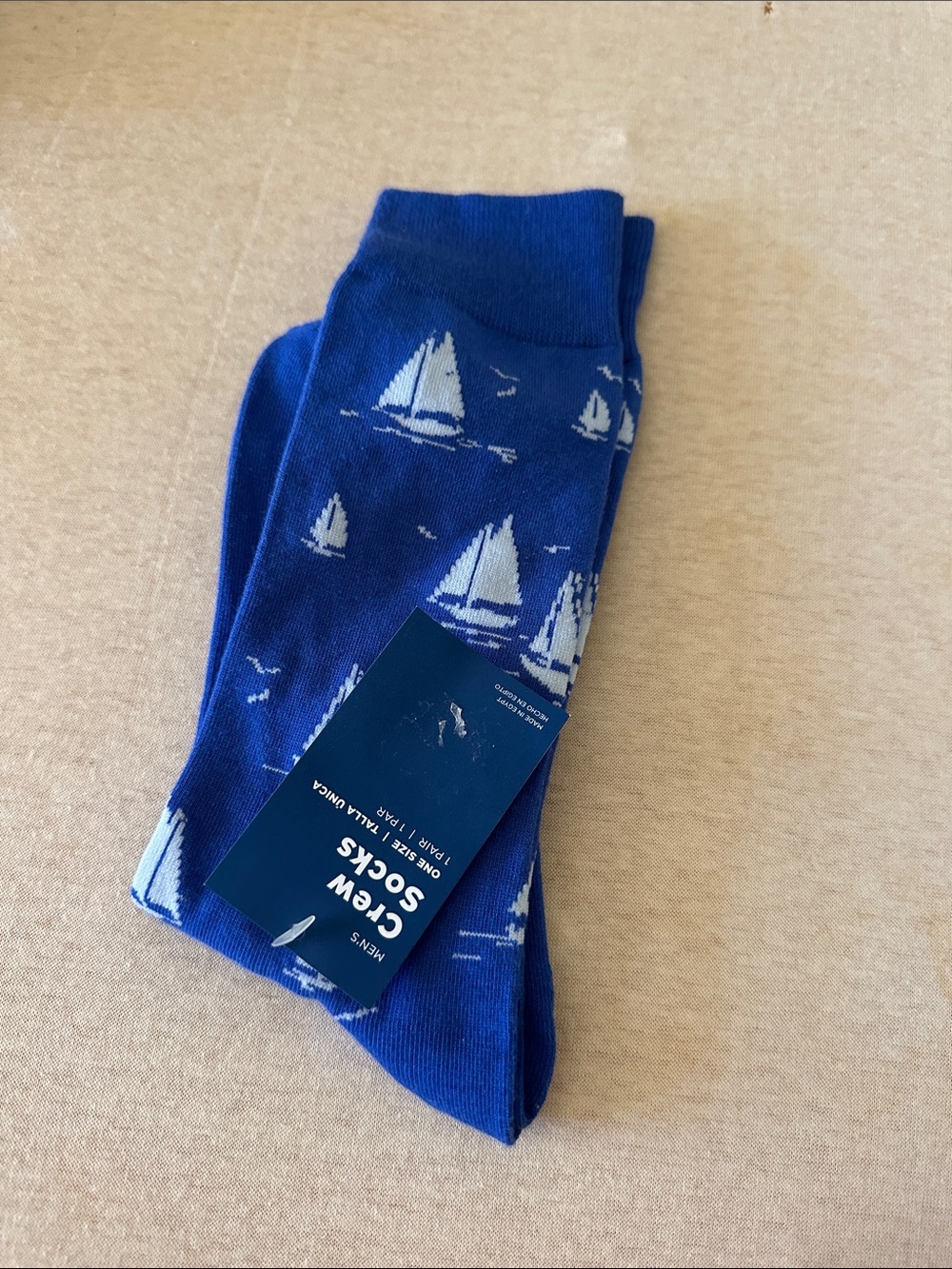 Sailboat ⛵️ Crew Socks. One size